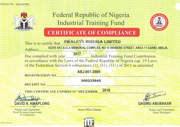 certificates-awards-swaleys-nigeria-limited-engineering